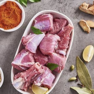 mutton/goat biryani cut 20-25 pcs per kg