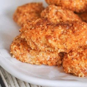 Chicken nuggets cheesy